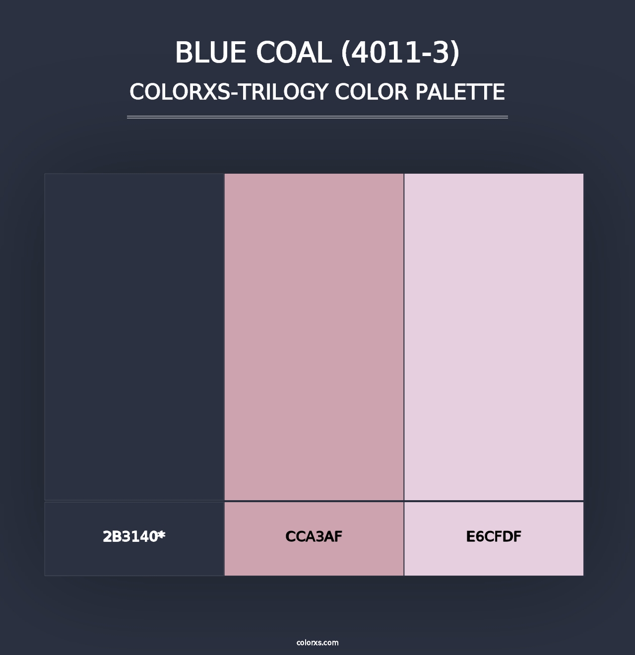 Blue Coal (4011-3) - Colorxs Trilogy Palette