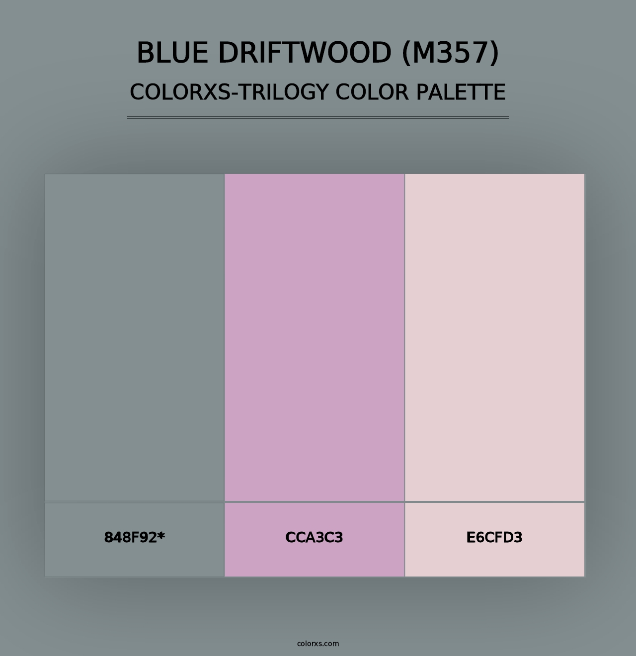 Blue Driftwood (M357) - Colorxs Trilogy Palette