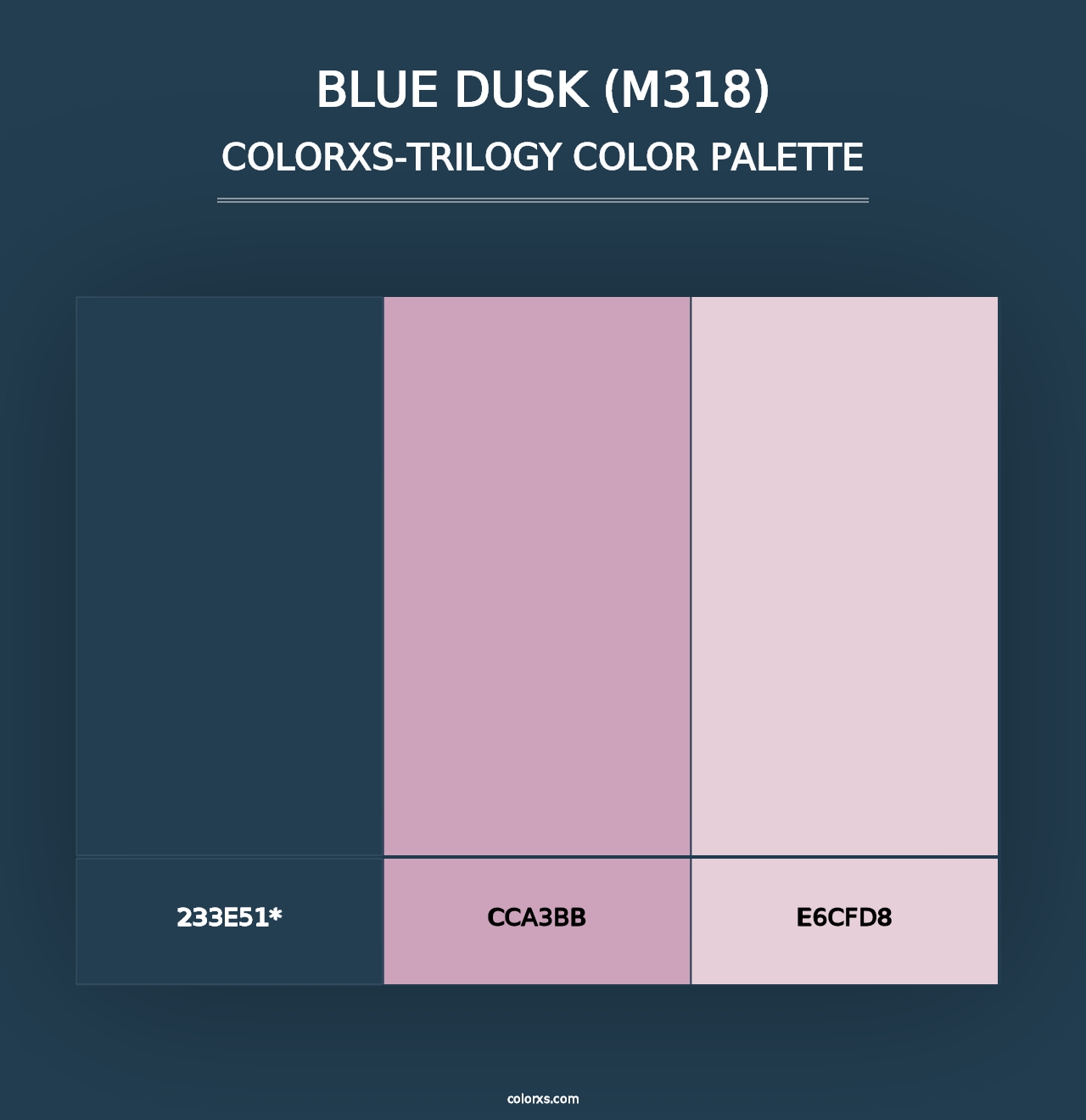 Blue Dusk (M318) - Colorxs Trilogy Palette