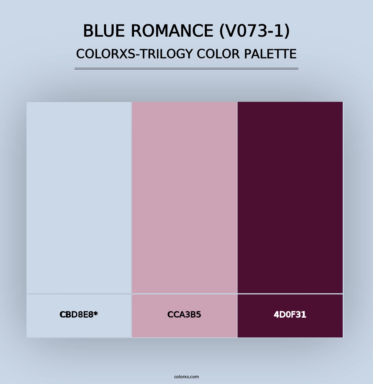 Blue Romance (V073-1) - Colorxs Trilogy Palette