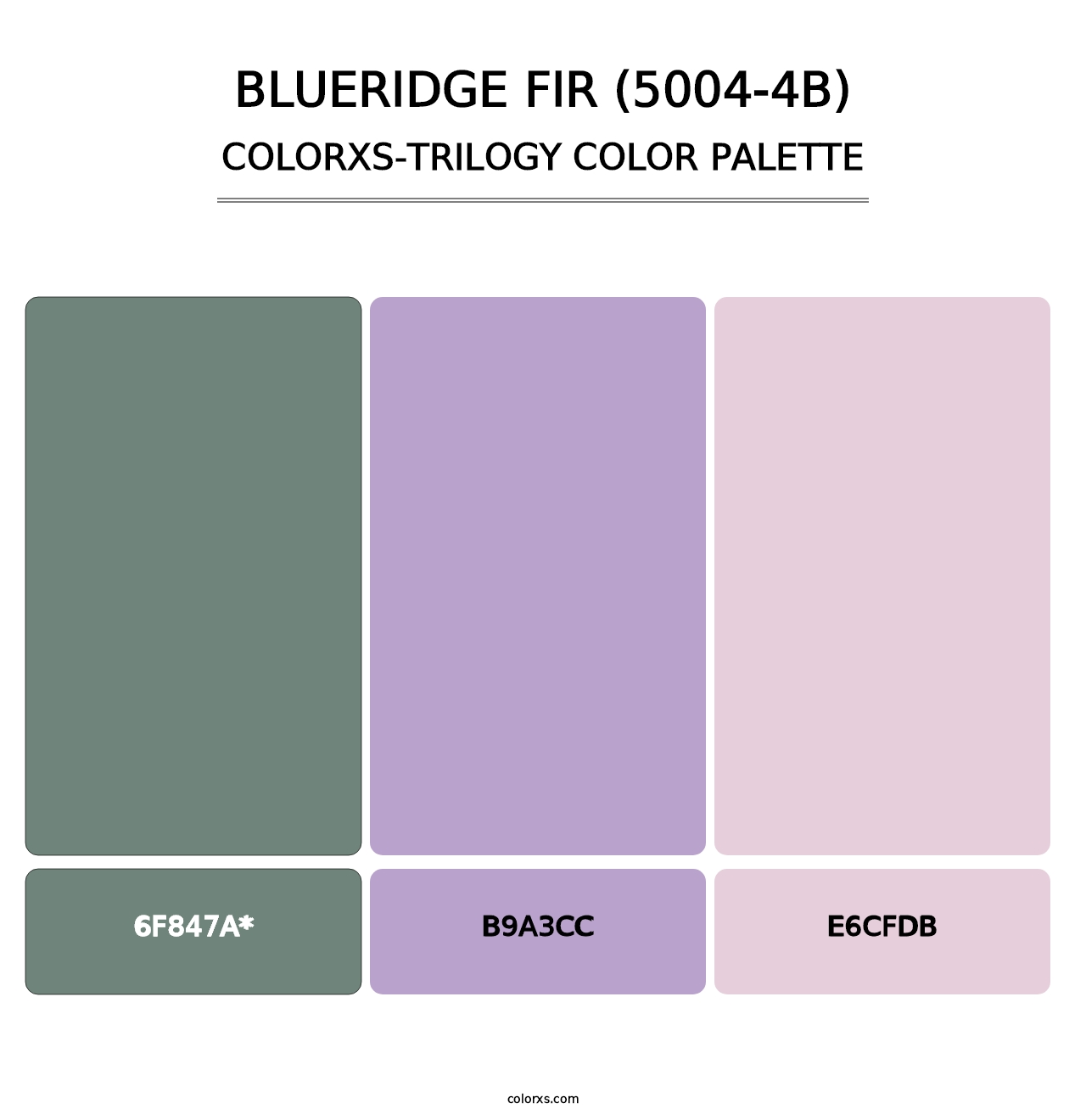 Blueridge Fir (5004-4B) - Colorxs Trilogy Palette