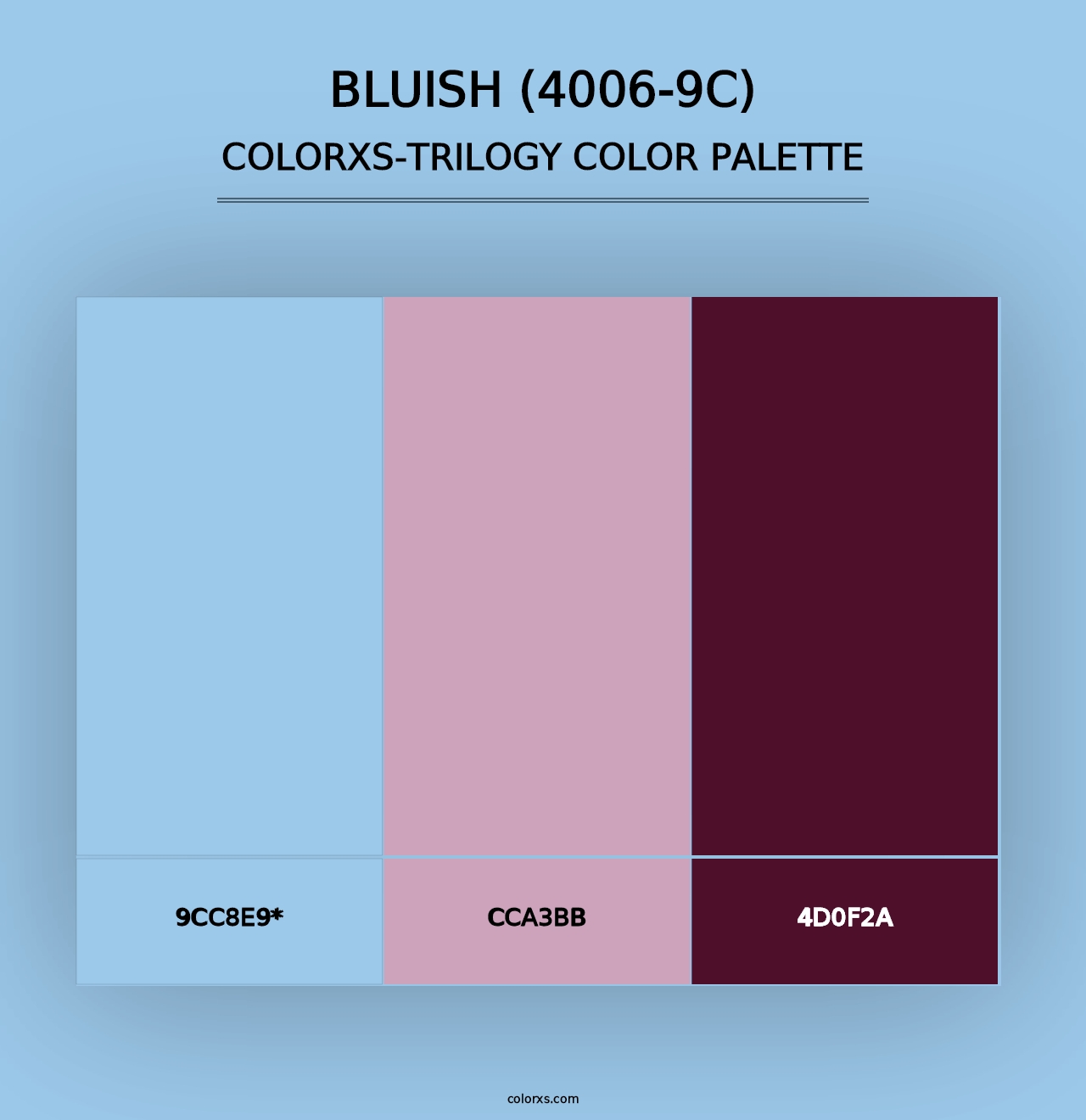 Bluish (4006-9C) - Colorxs Trilogy Palette