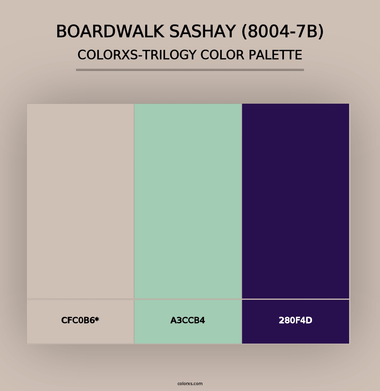 Boardwalk Sashay (8004-7B) - Colorxs Trilogy Palette