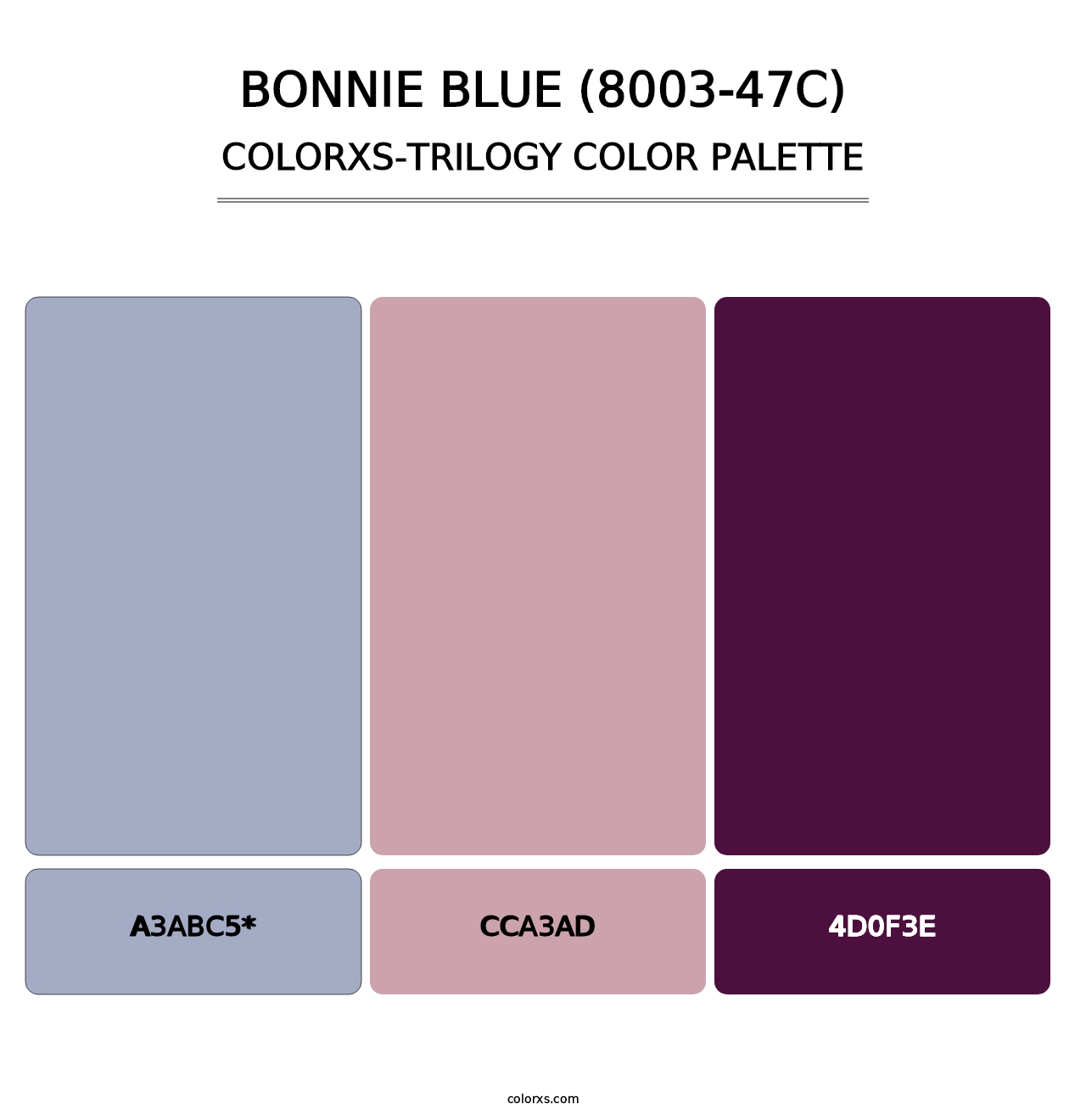 Bonnie Blue (8003-47C) - Colorxs Trilogy Palette