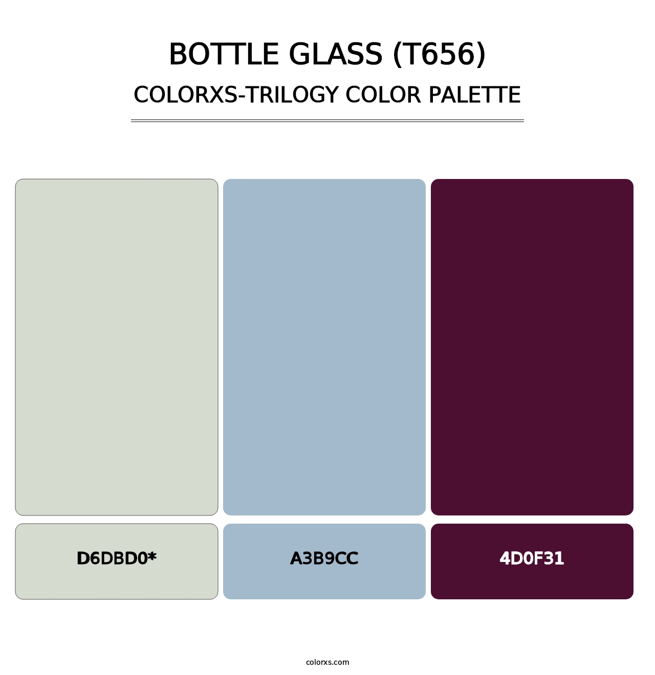 Bottle Glass (T656) - Colorxs Trilogy Palette