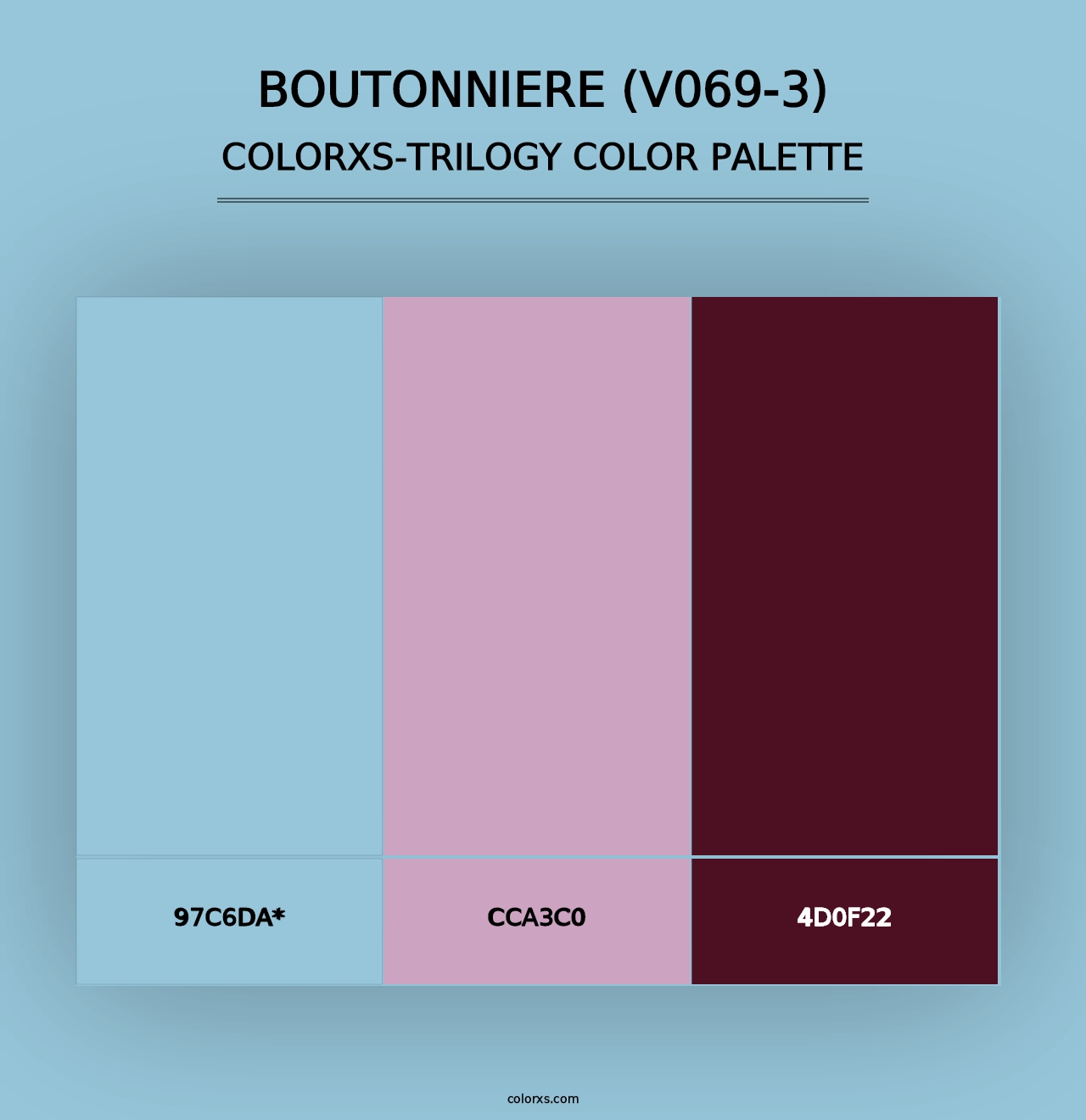 Boutonniere (V069-3) - Colorxs Trilogy Palette