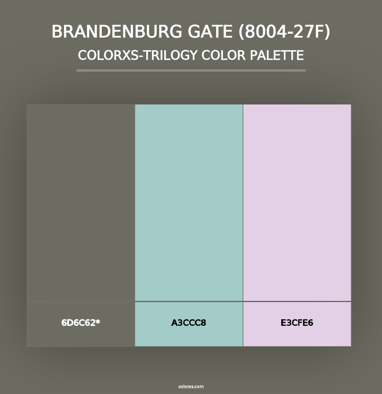 Brandenburg Gate (8004-27F) - Colorxs Trilogy Palette