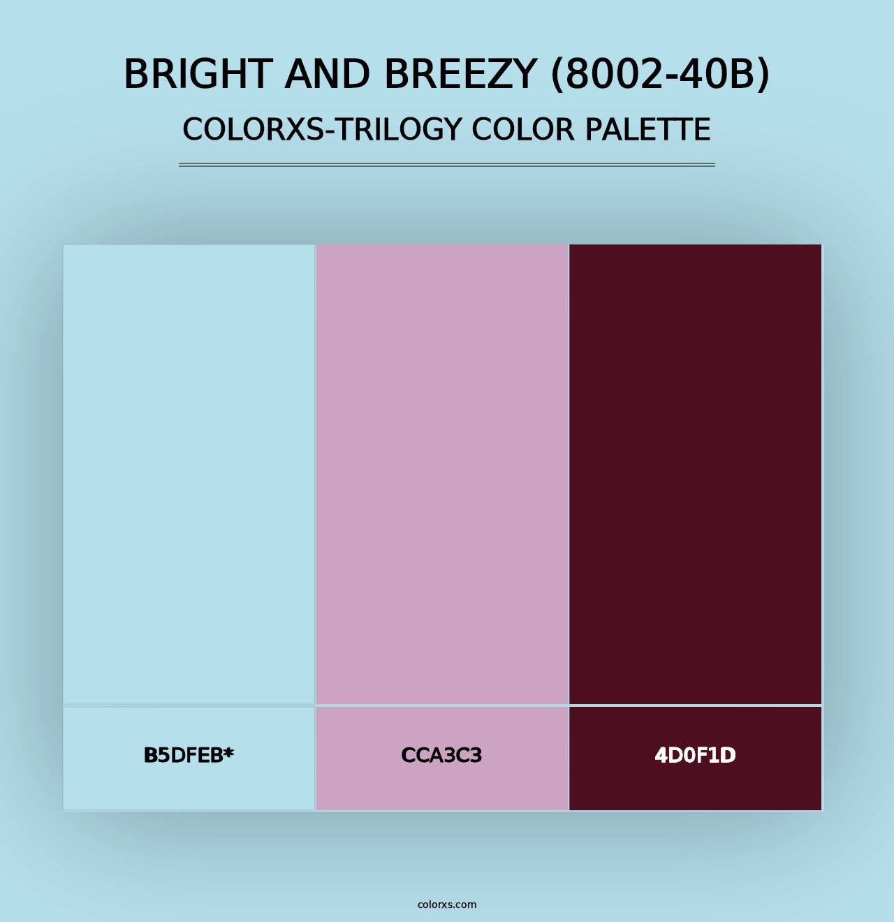 Bright and Breezy (8002-40B) - Colorxs Trilogy Palette