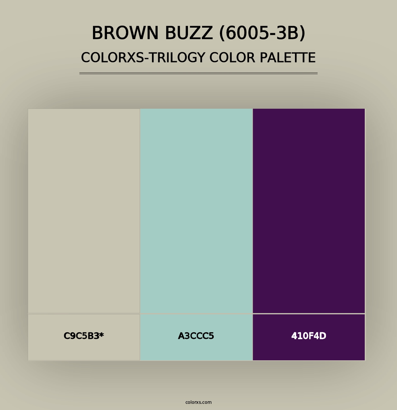 Brown Buzz (6005-3B) - Colorxs Trilogy Palette