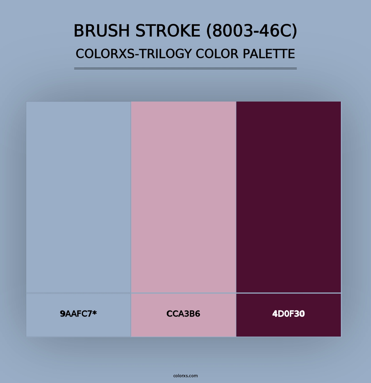 Brush Stroke (8003-46C) - Colorxs Trilogy Palette