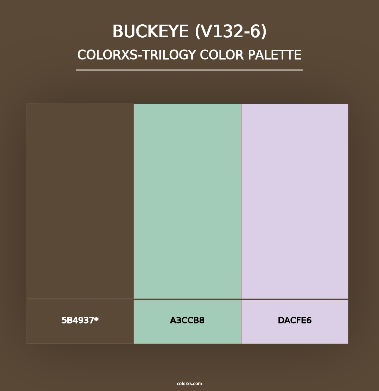 Buckeye (V132-6) - Colorxs Trilogy Palette