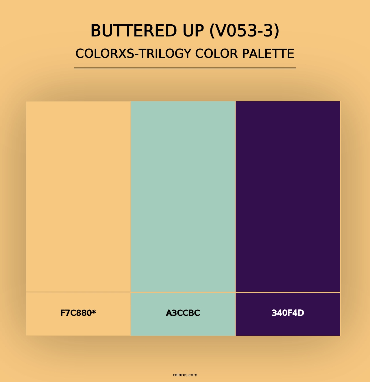 Buttered Up (V053-3) - Colorxs Trilogy Palette