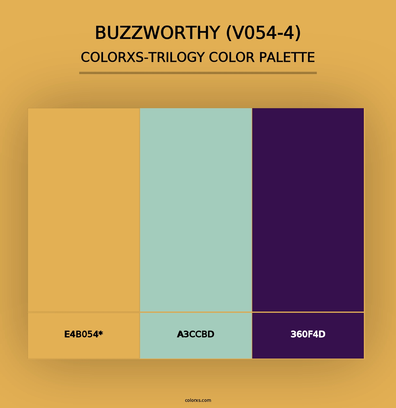 Buzzworthy (V054-4) - Colorxs Trilogy Palette