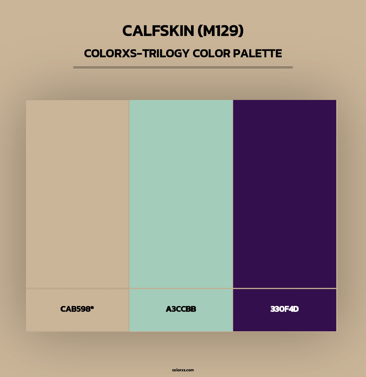 Calfskin (M129) - Colorxs Trilogy Palette