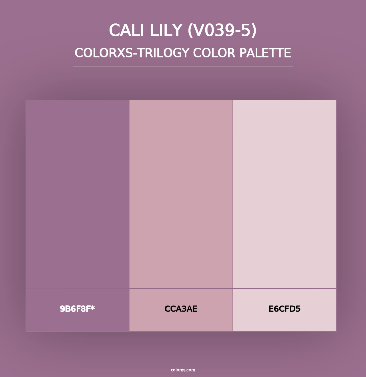 Cali Lily (V039-5) - Colorxs Trilogy Palette