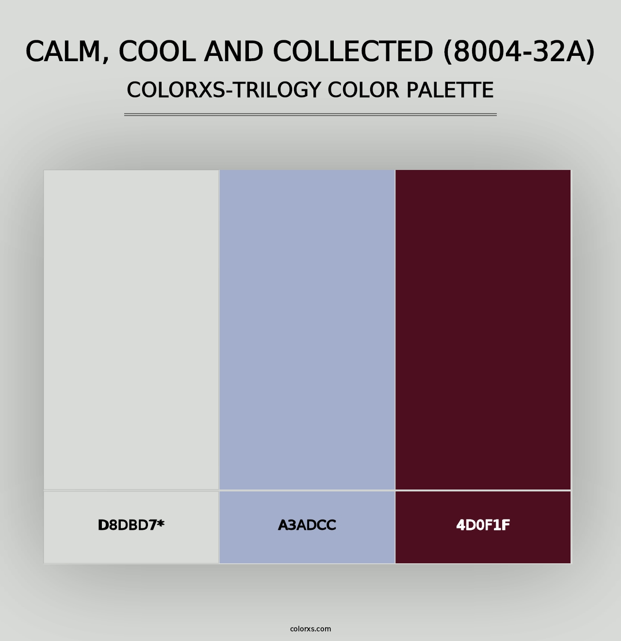 Calm, Cool and Collected (8004-32A) - Colorxs Trilogy Palette