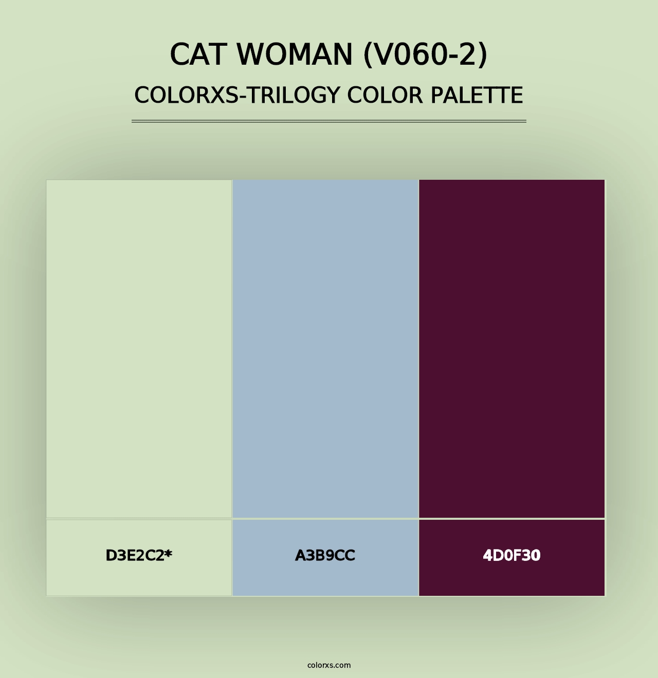 Cat Woman (V060-2) - Colorxs Trilogy Palette