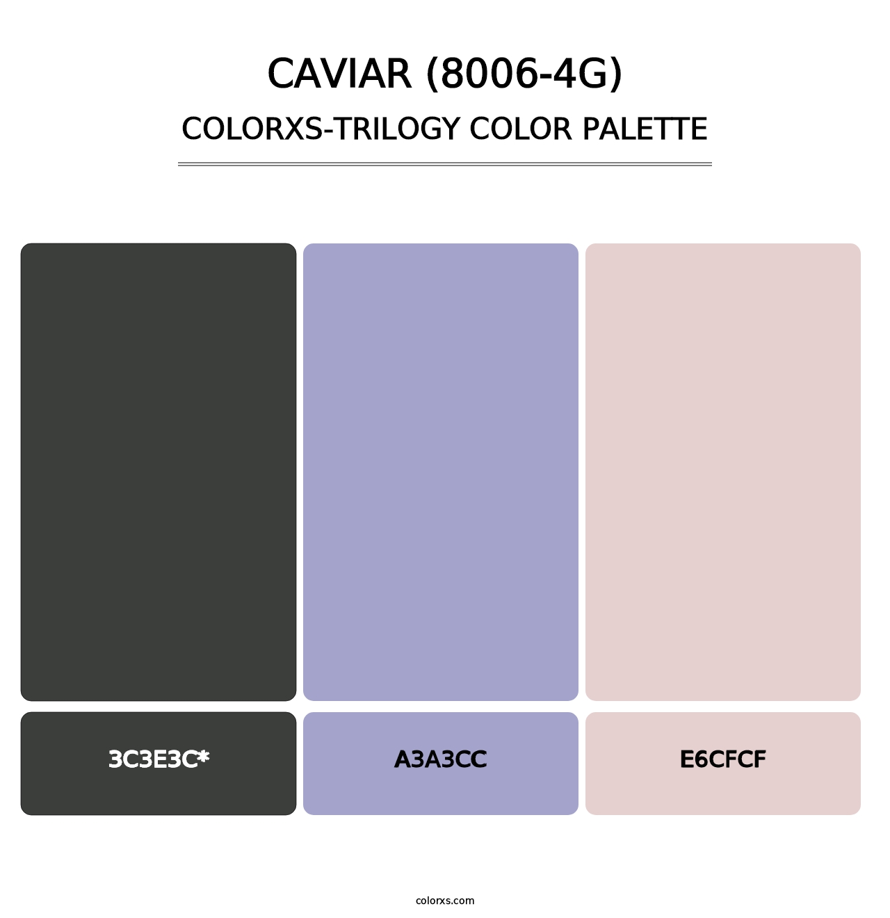 Caviar (8006-4G) - Colorxs Trilogy Palette