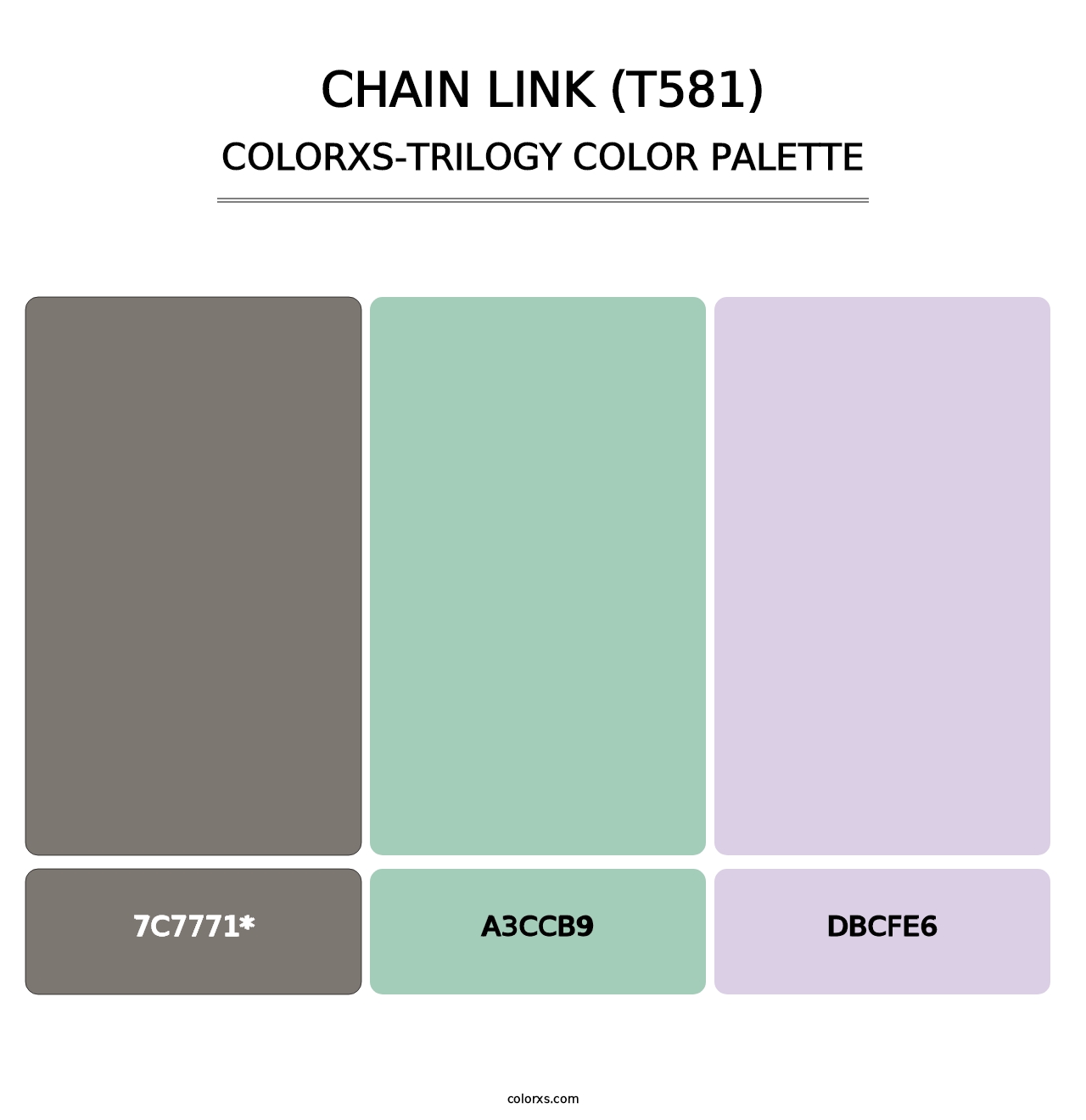 Chain Link (T581) - Colorxs Trilogy Palette