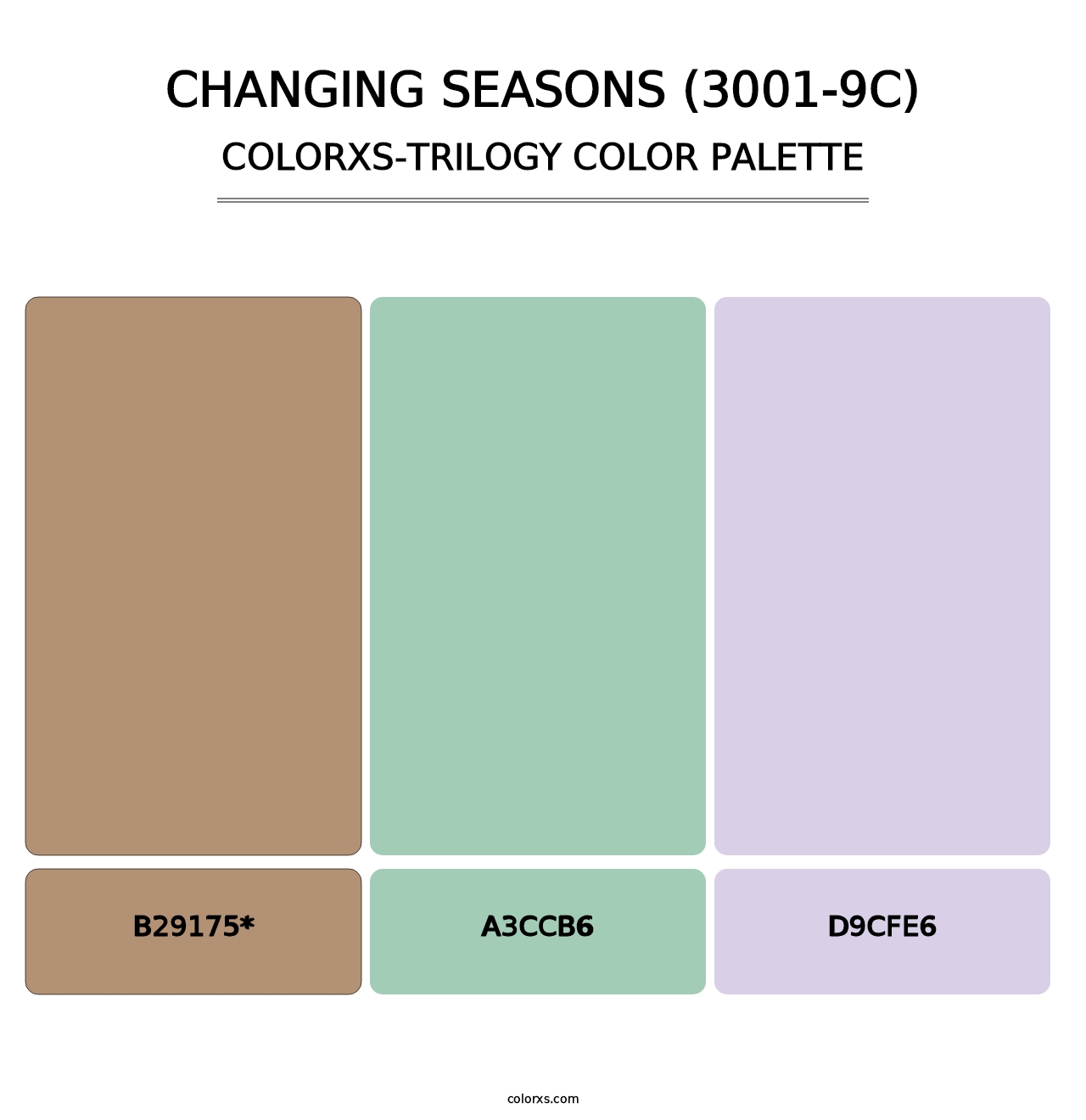 Changing Seasons (3001-9C) - Colorxs Trilogy Palette