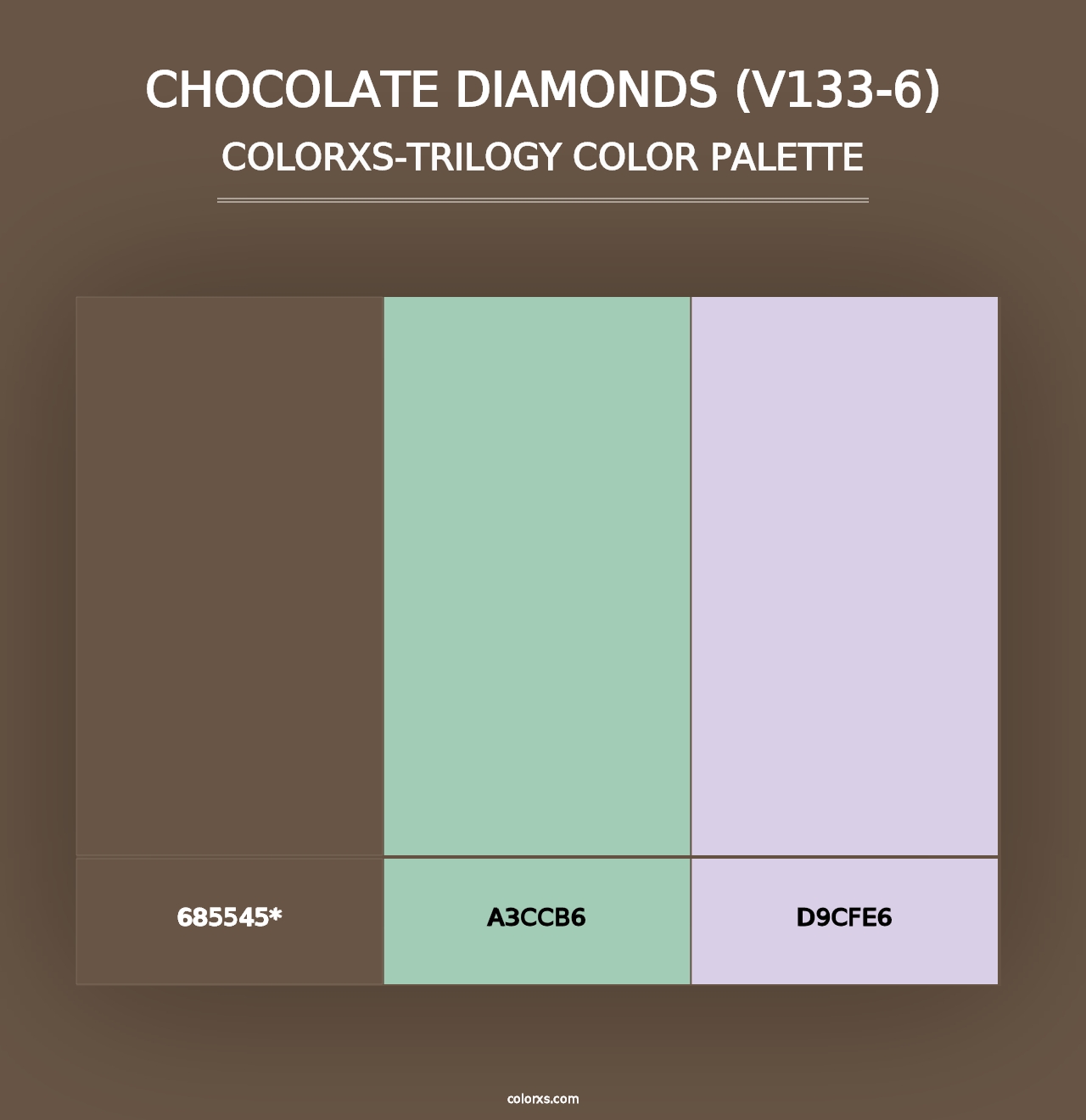 Chocolate Diamonds (V133-6) - Colorxs Trilogy Palette