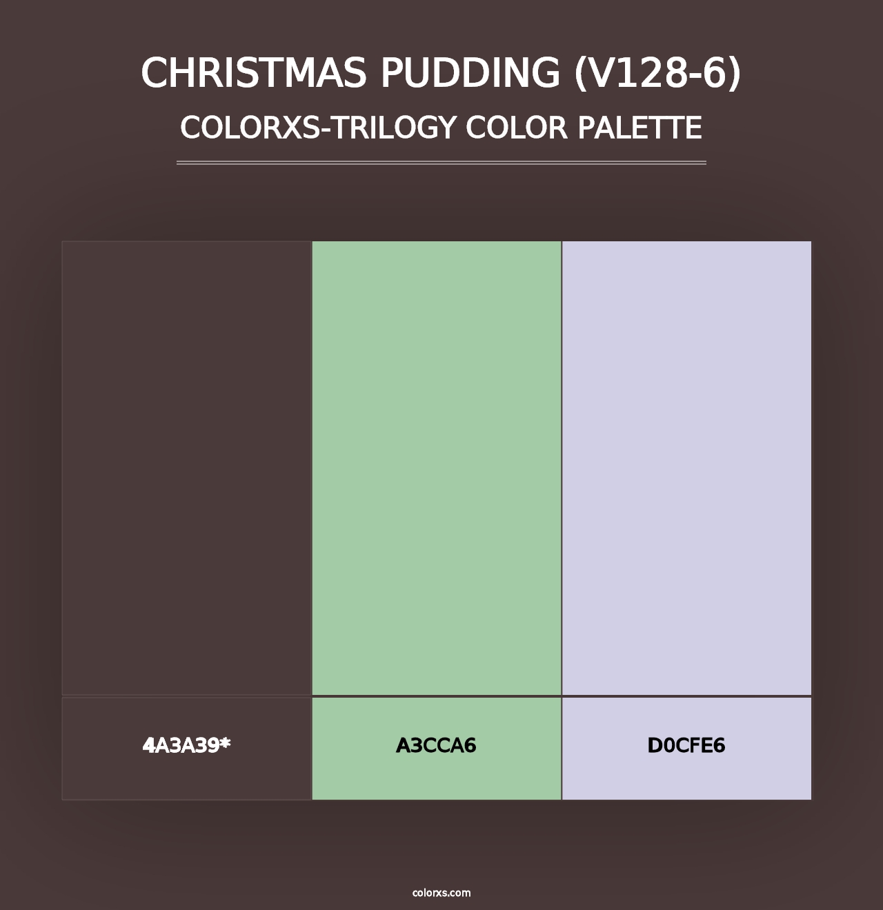 Christmas Pudding (V128-6) - Colorxs Trilogy Palette