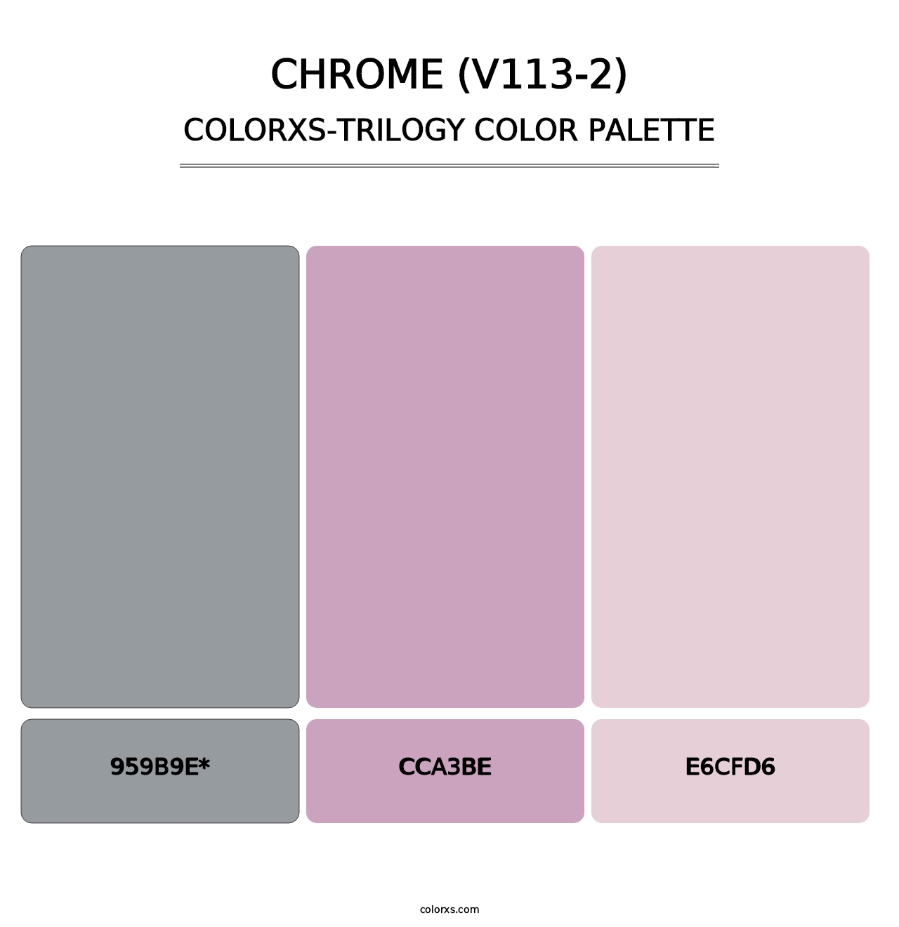 Chrome (V113-2) - Colorxs Trilogy Palette