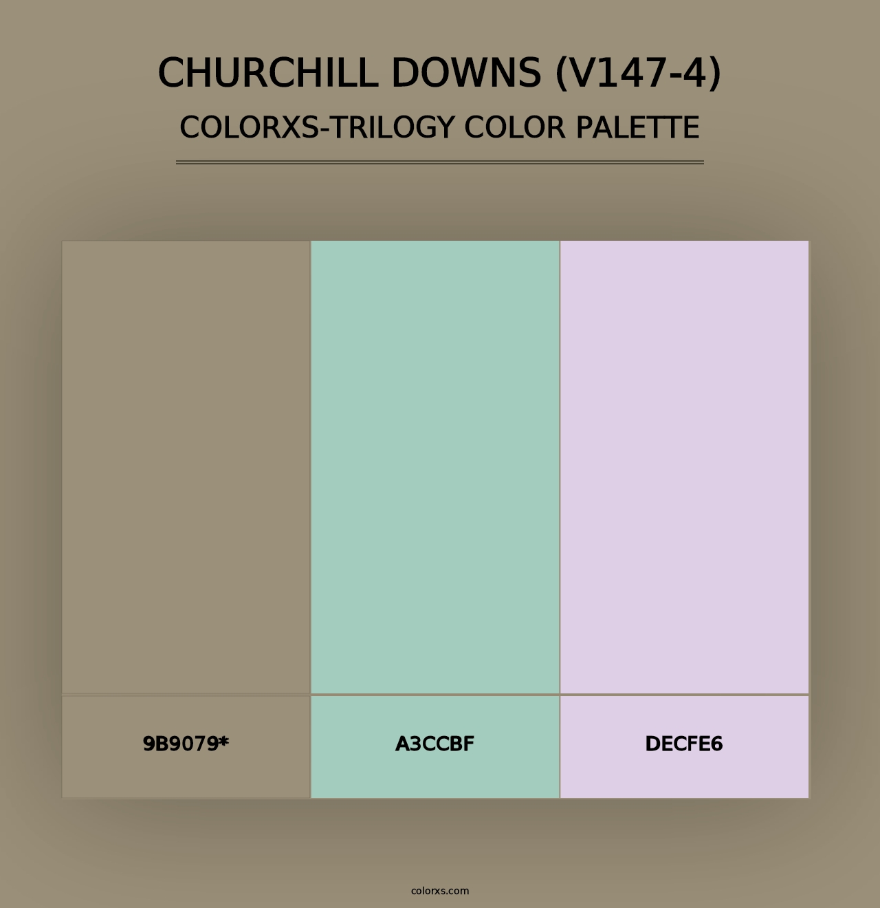 Churchill Downs (V147-4) - Colorxs Trilogy Palette