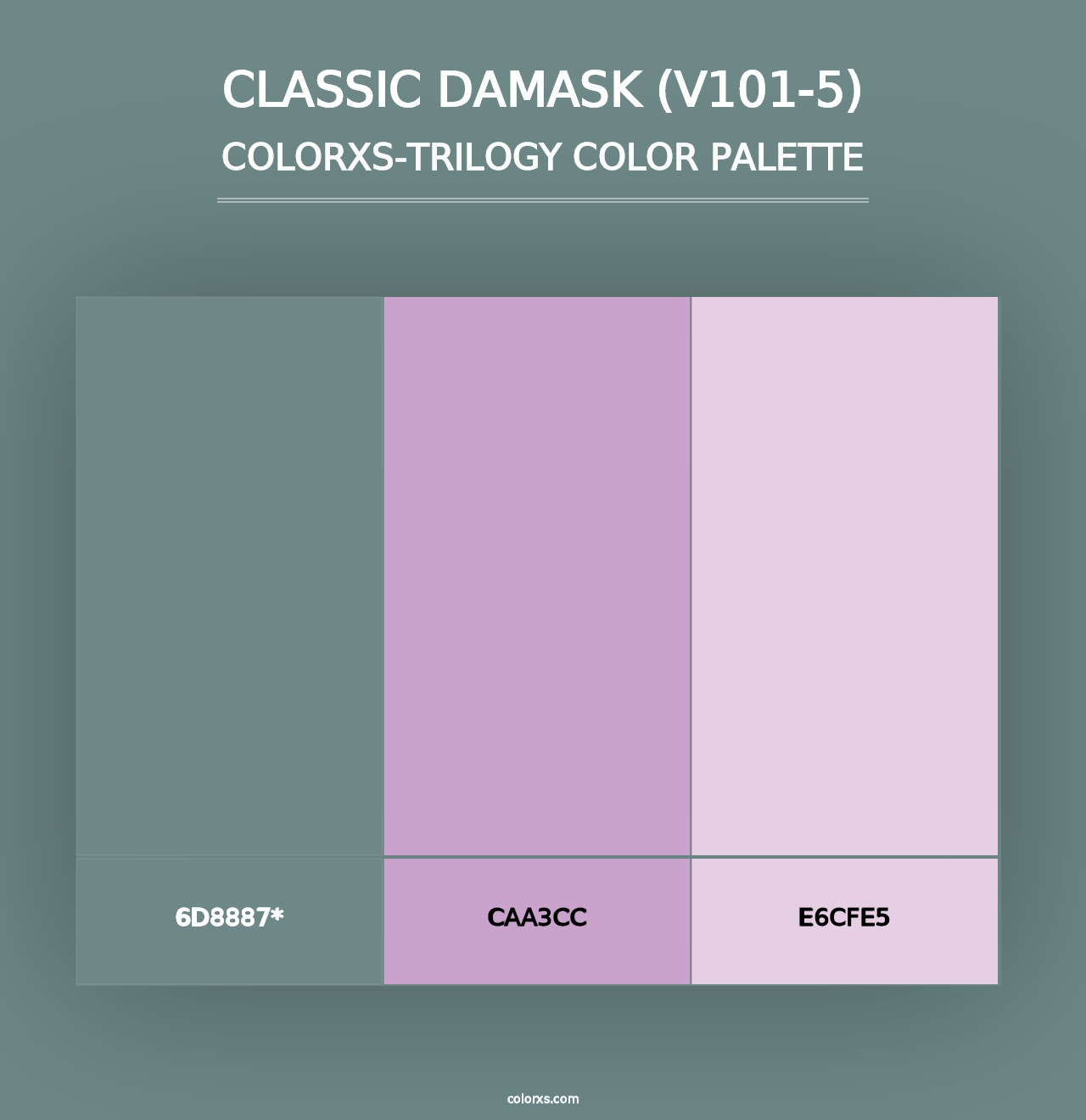 Classic Damask (V101-5) - Colorxs Trilogy Palette