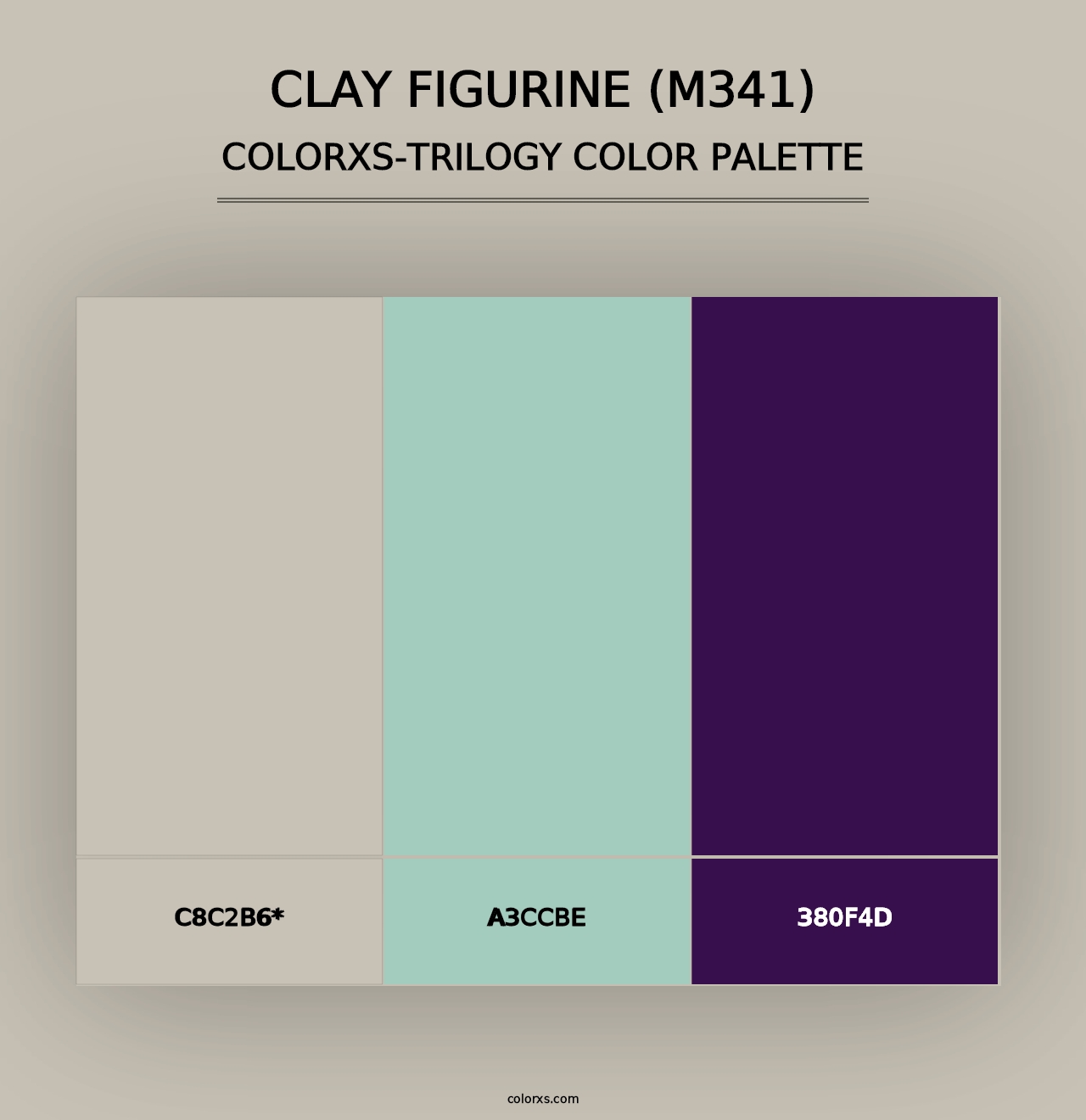 Clay Figurine (M341) - Colorxs Trilogy Palette