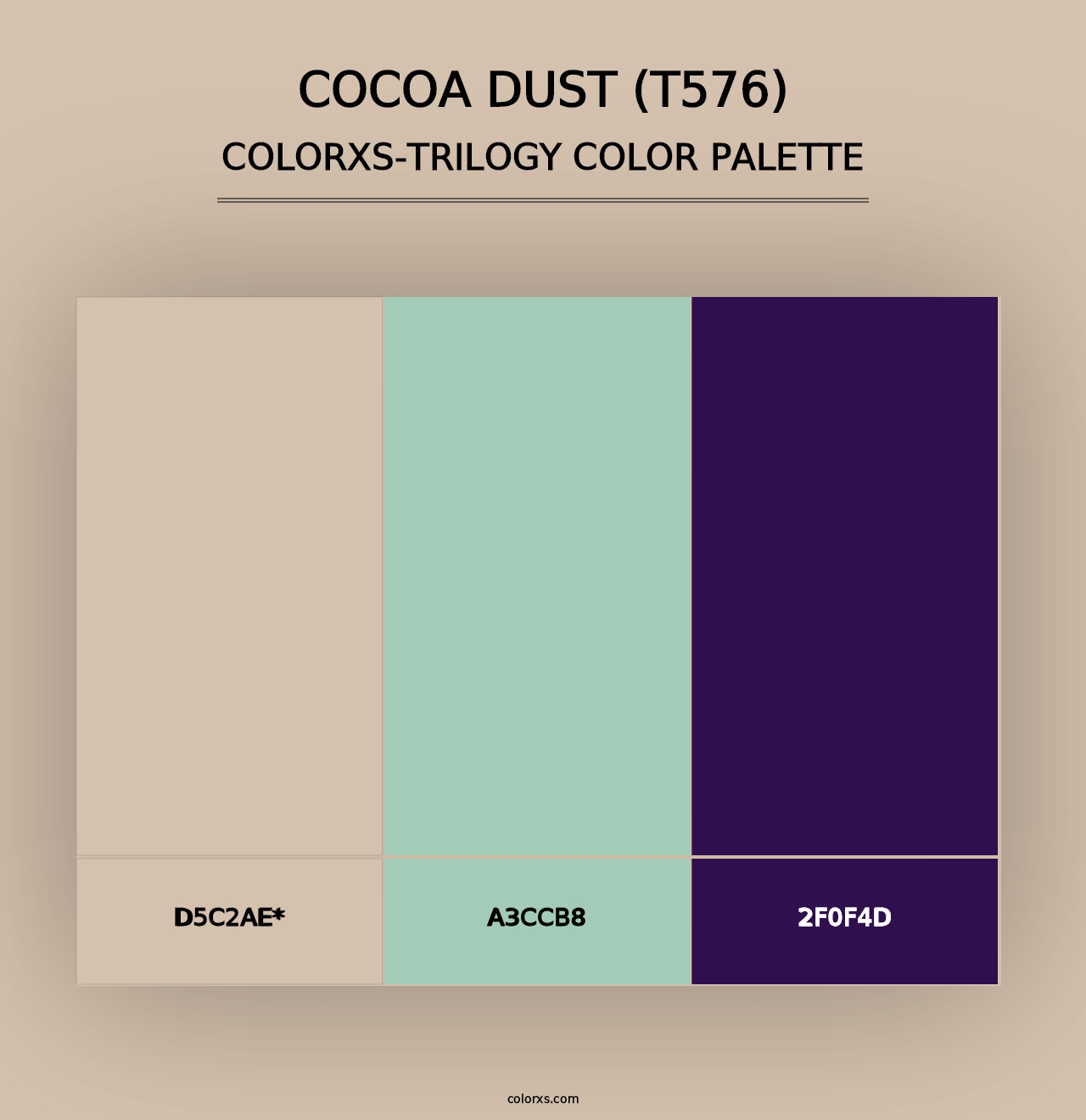 Cocoa Dust (T576) - Colorxs Trilogy Palette