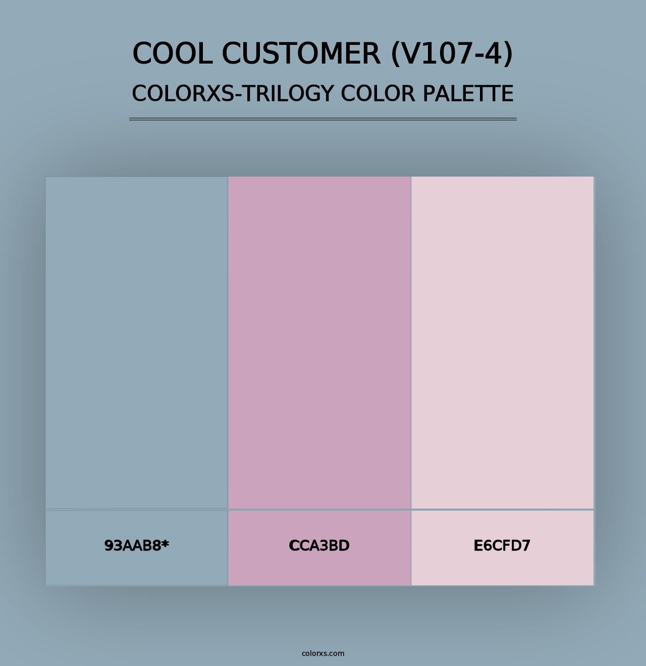 Cool Customer (V107-4) - Colorxs Trilogy Palette