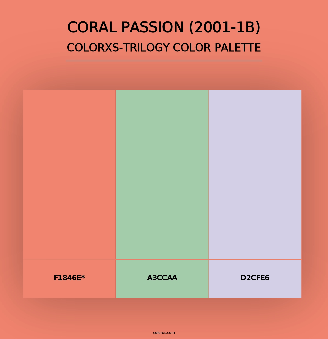 Coral Passion (2001-1B) - Colorxs Trilogy Palette