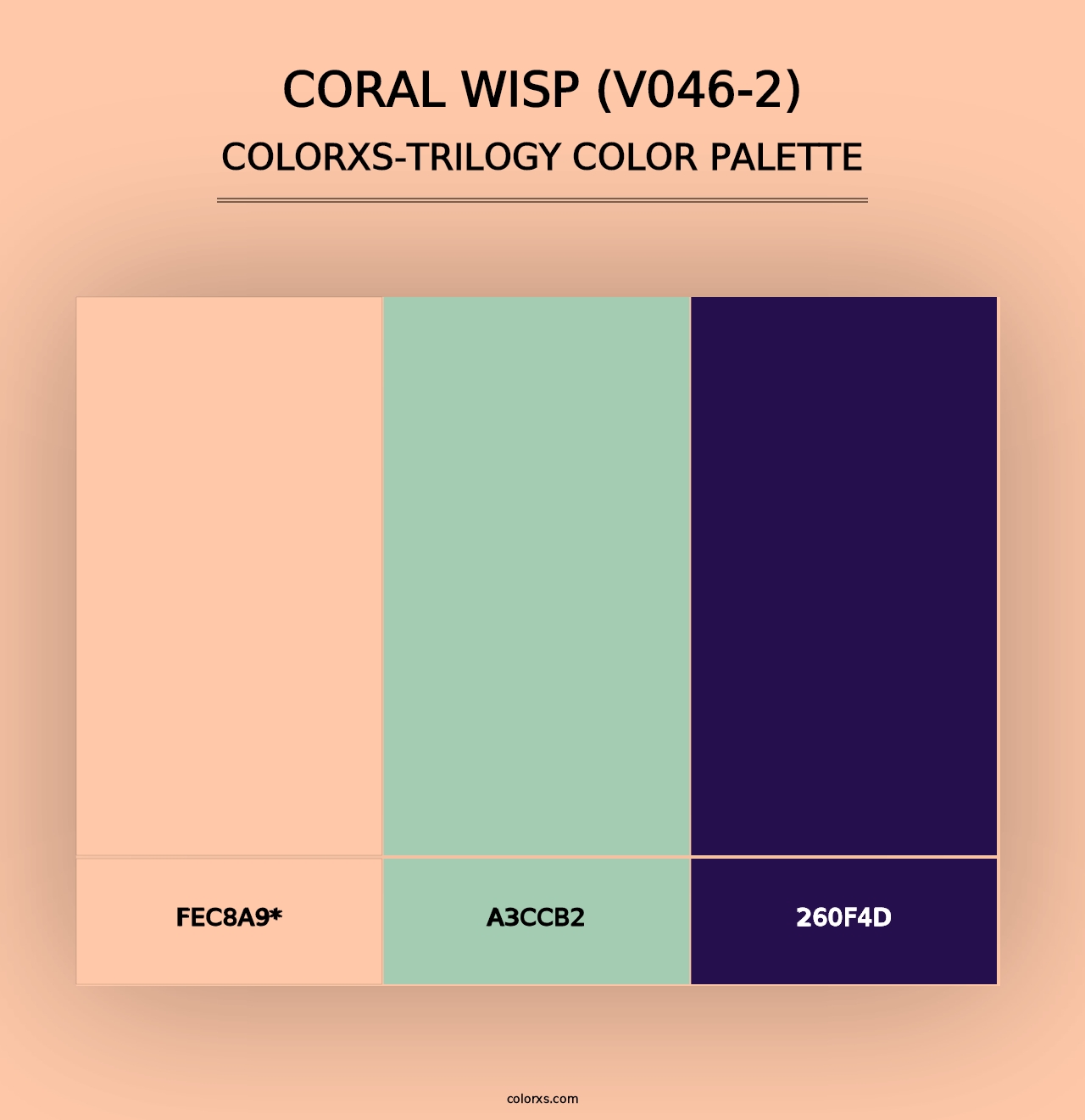 Coral Wisp (V046-2) - Colorxs Trilogy Palette