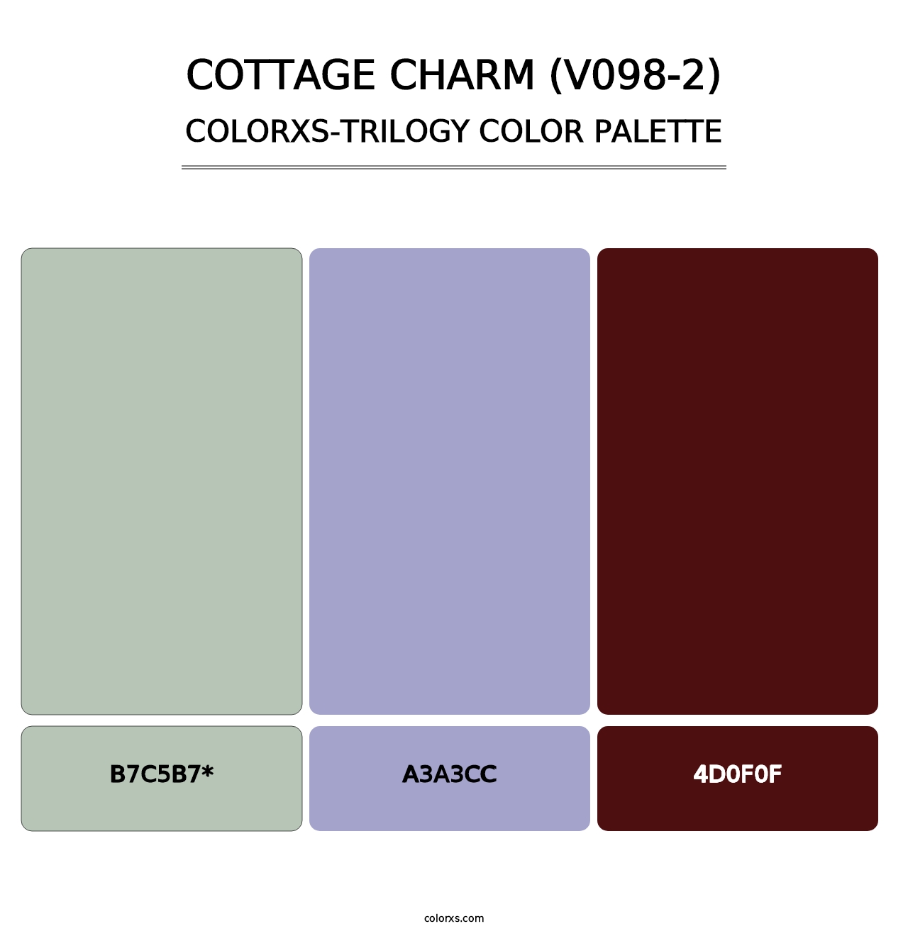 Cottage Charm (V098-2) - Colorxs Trilogy Palette