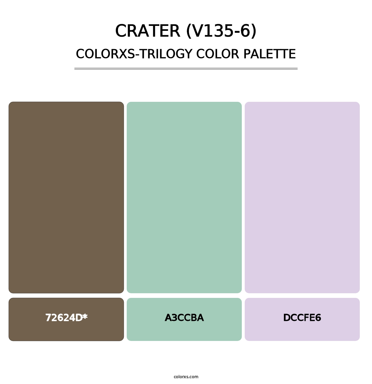 Crater (V135-6) - Colorxs Trilogy Palette