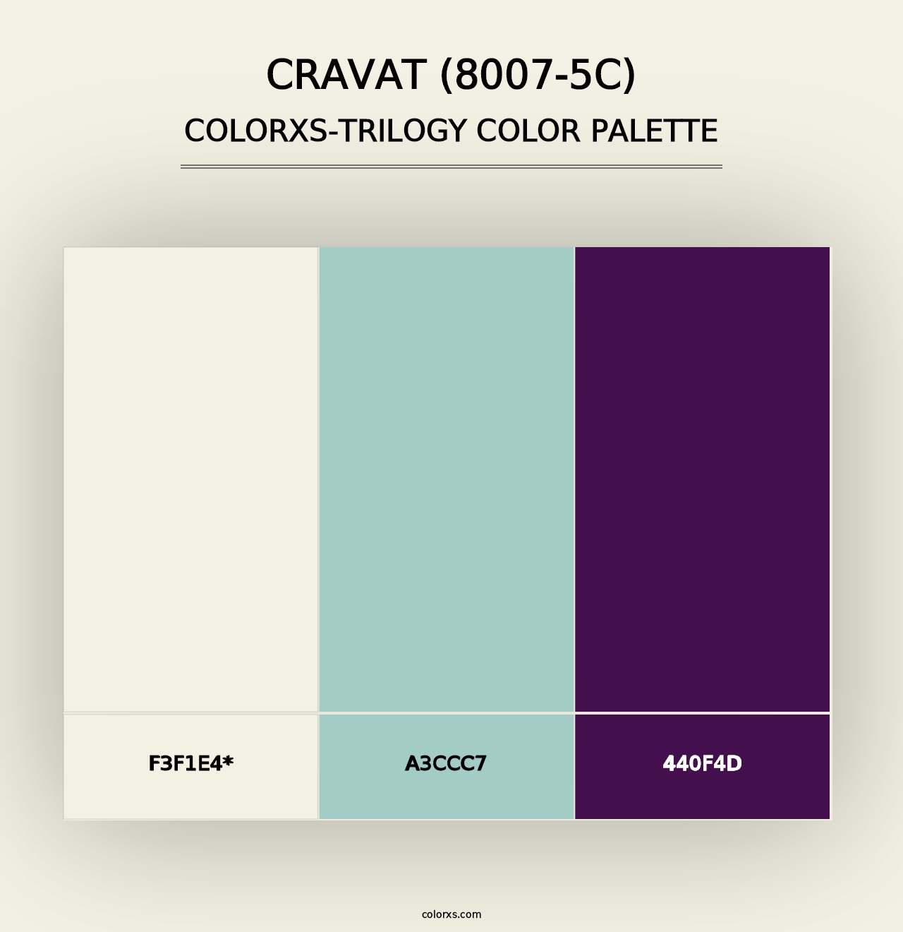 Cravat (8007-5C) - Colorxs Trilogy Palette