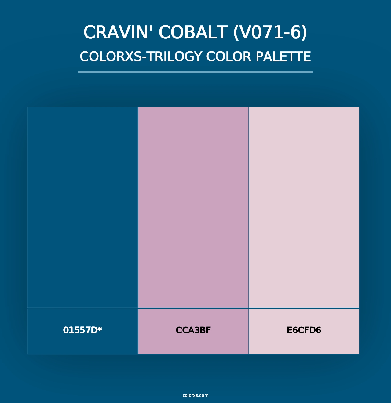 Cravin' Cobalt (V071-6) - Colorxs Trilogy Palette