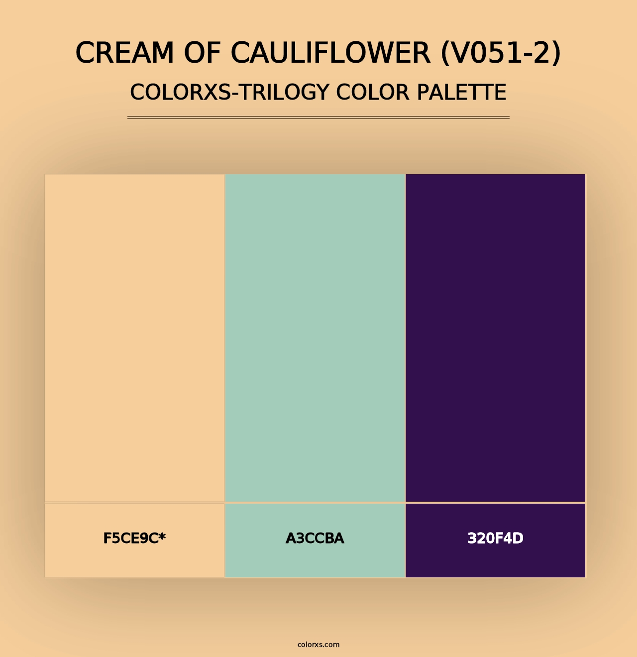 Cream of Cauliflower (V051-2) - Colorxs Trilogy Palette