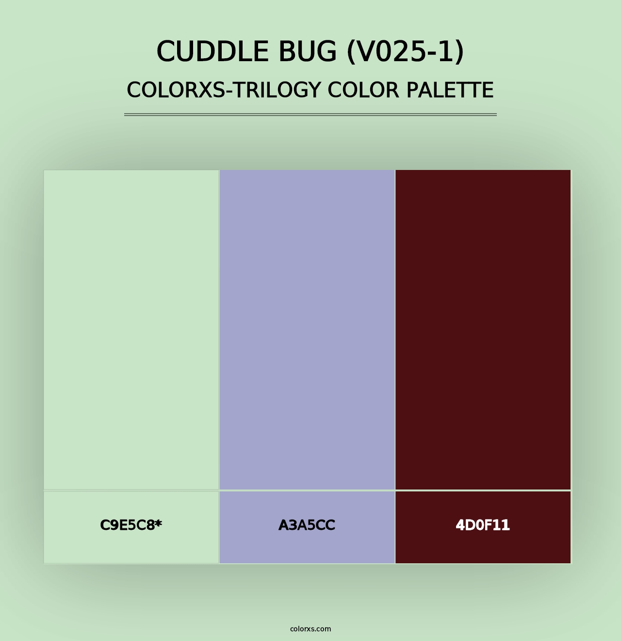 Cuddle Bug (V025-1) - Colorxs Trilogy Palette