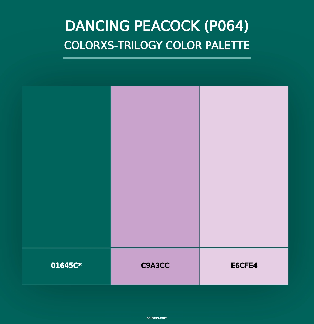 Dancing Peacock (P064) - Colorxs Trilogy Palette