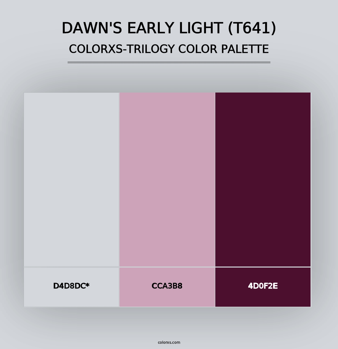 Dawn's Early Light (T641) - Colorxs Trilogy Palette