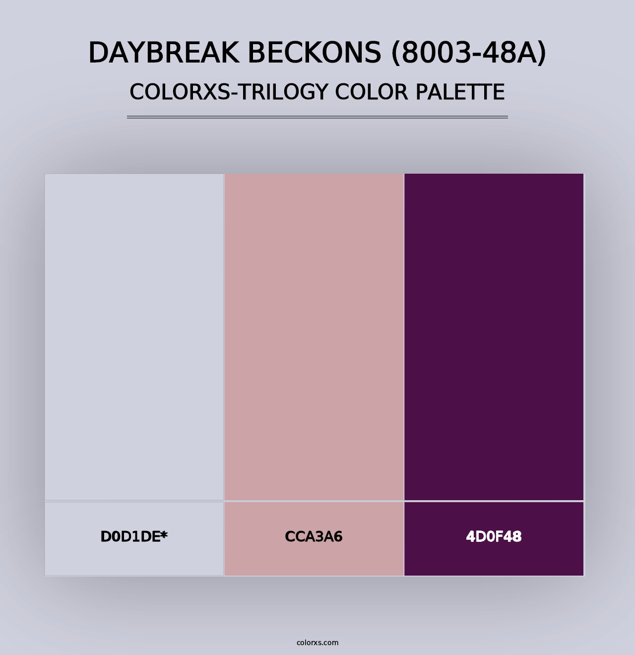 Daybreak Beckons (8003-48A) - Colorxs Trilogy Palette