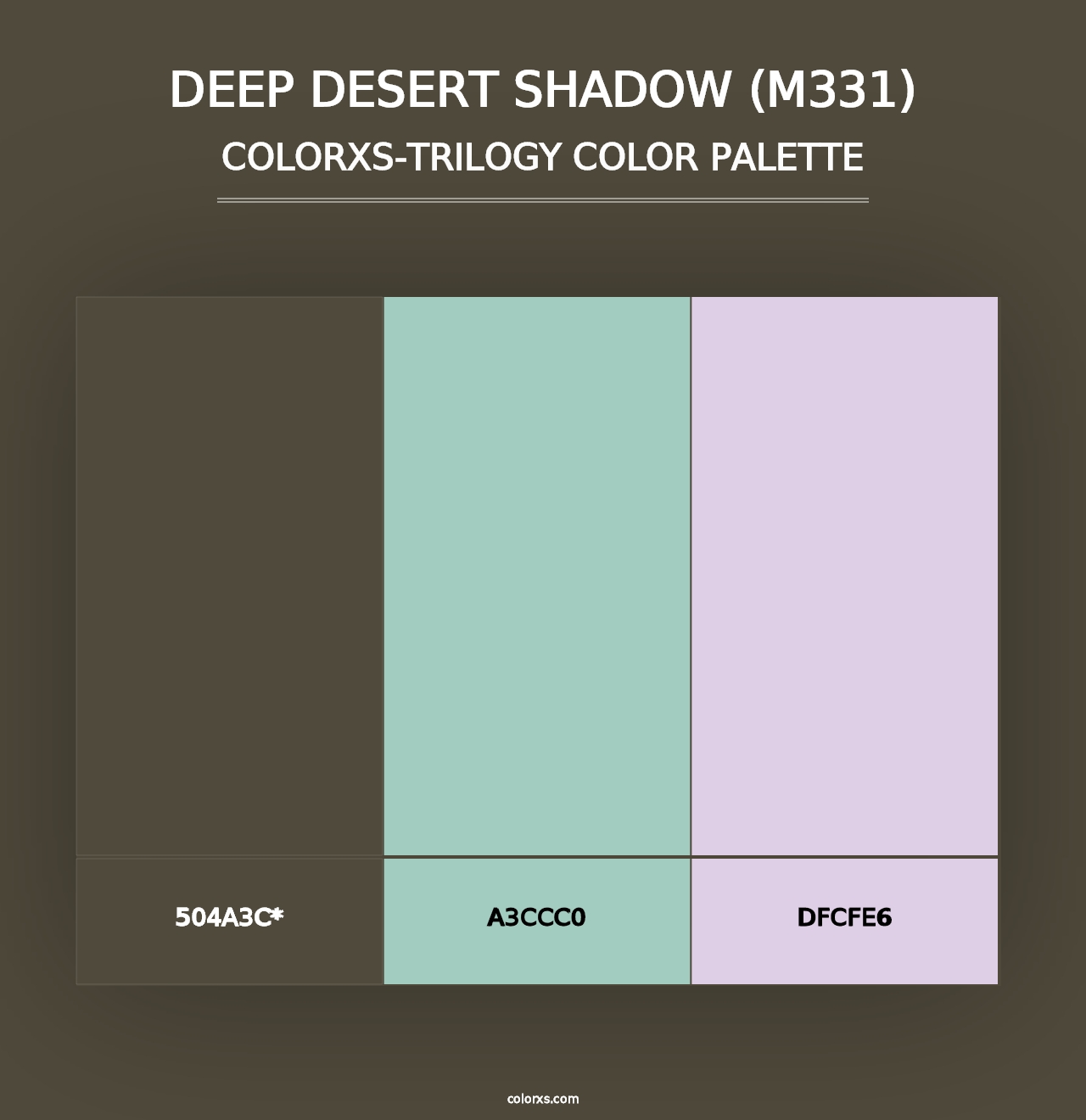 Deep Desert Shadow (M331) - Colorxs Trilogy Palette