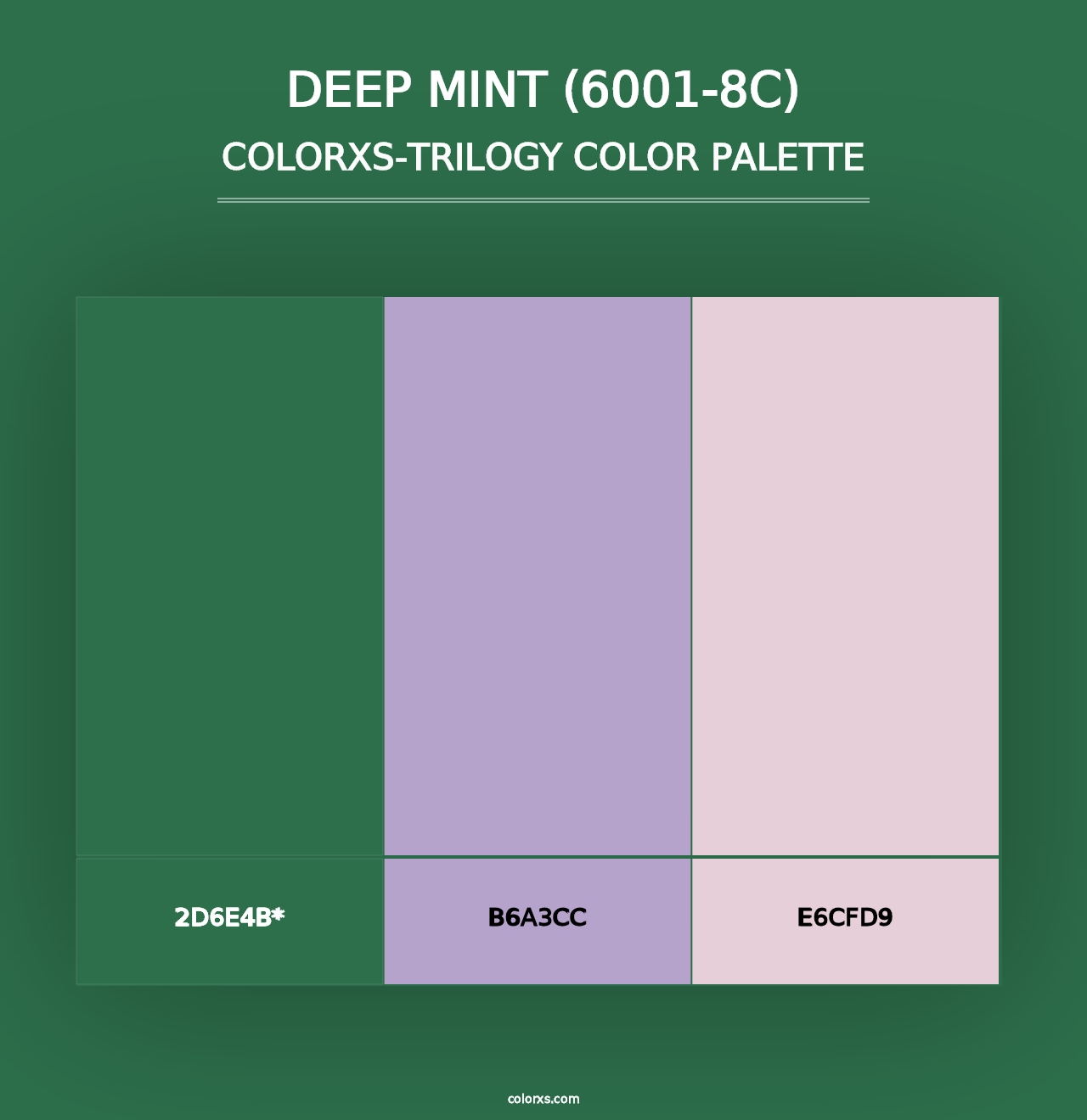 Deep Mint (6001-8C) - Colorxs Trilogy Palette