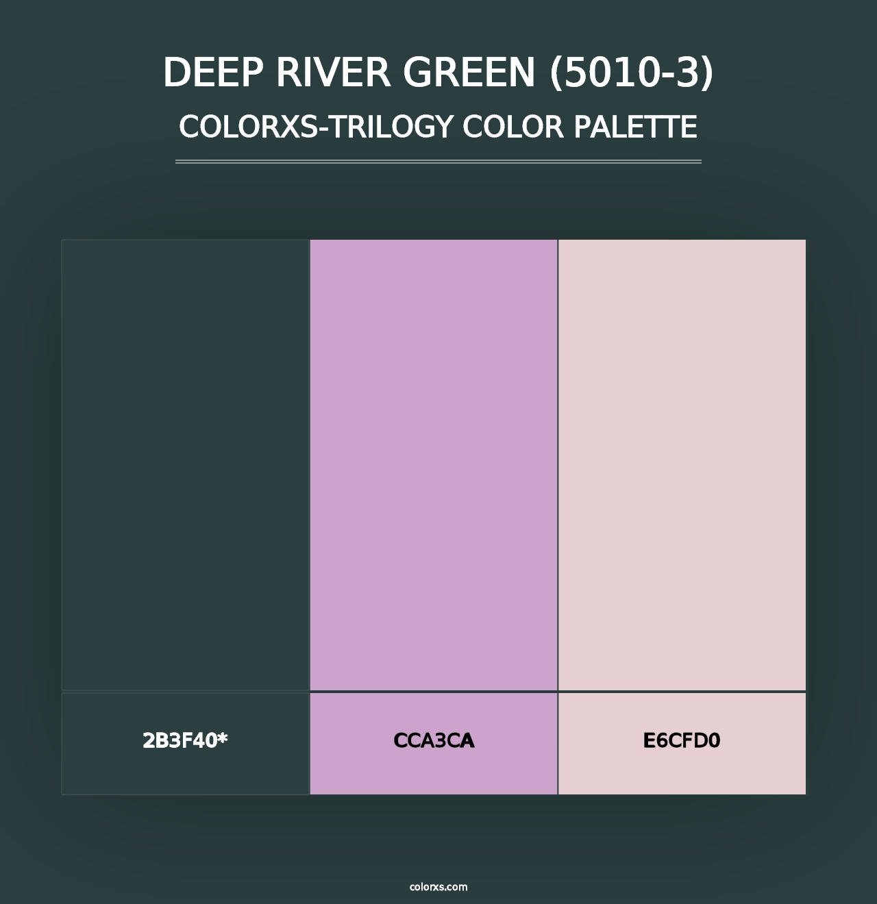 Deep River Green (5010-3) - Colorxs Trilogy Palette