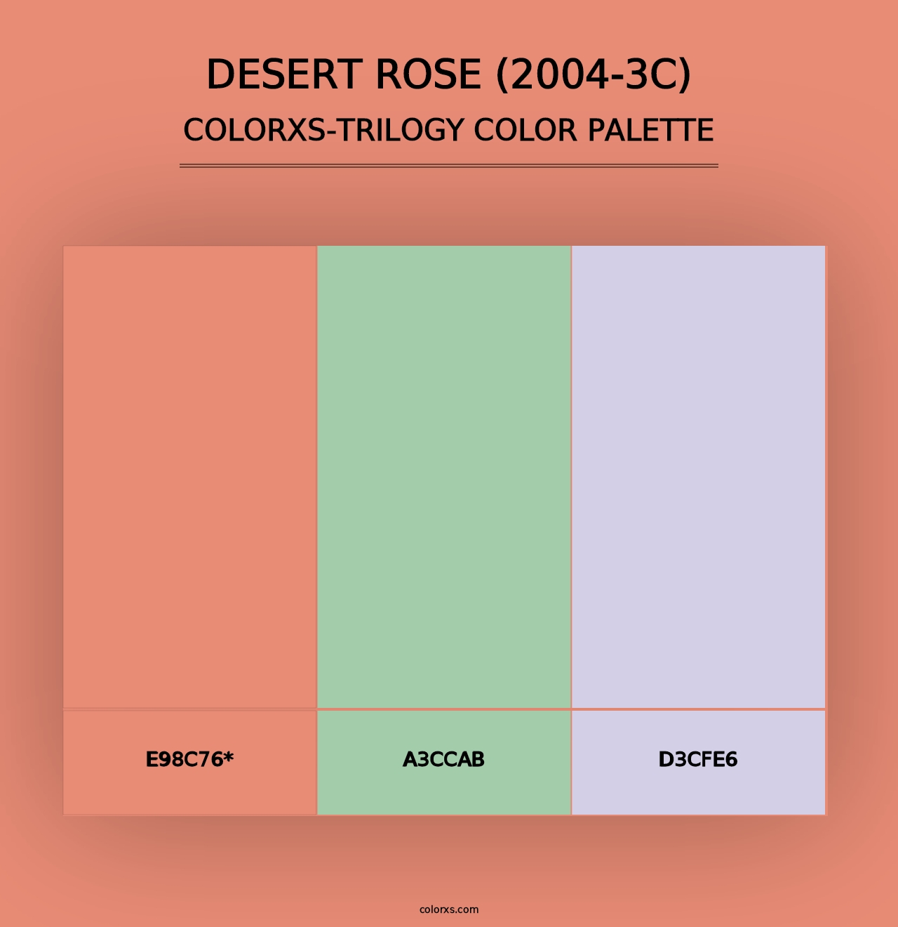 Desert Rose (2004-3C) - Colorxs Trilogy Palette