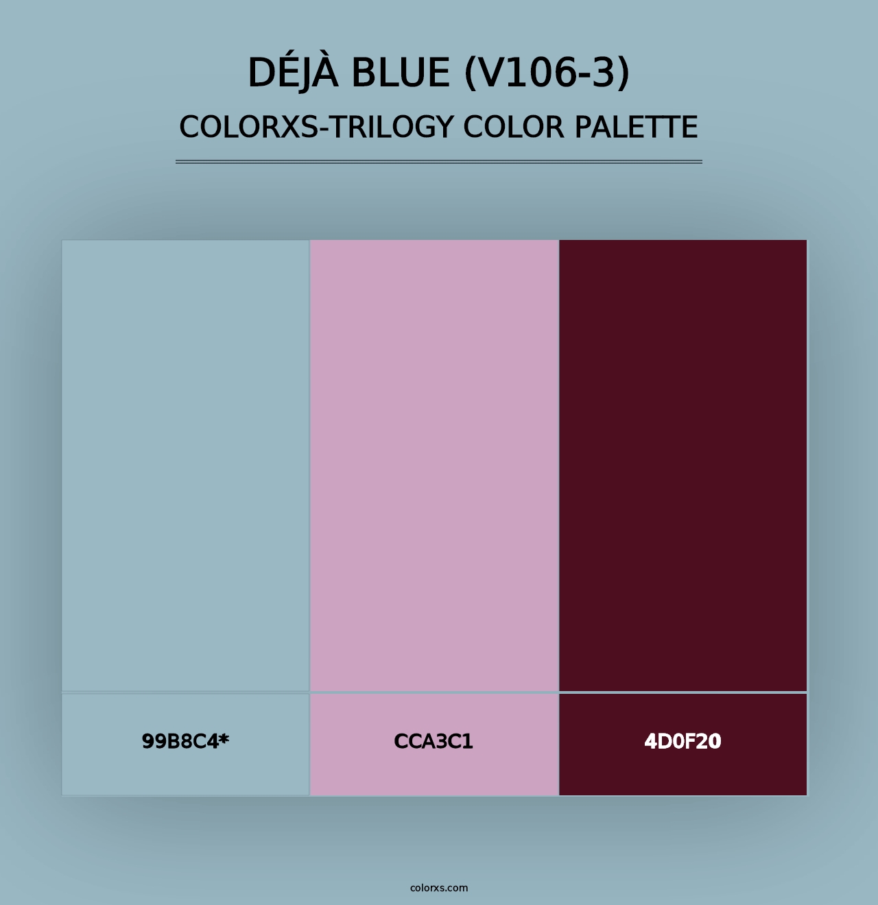 Déjà Blue (V106-3) - Colorxs Trilogy Palette