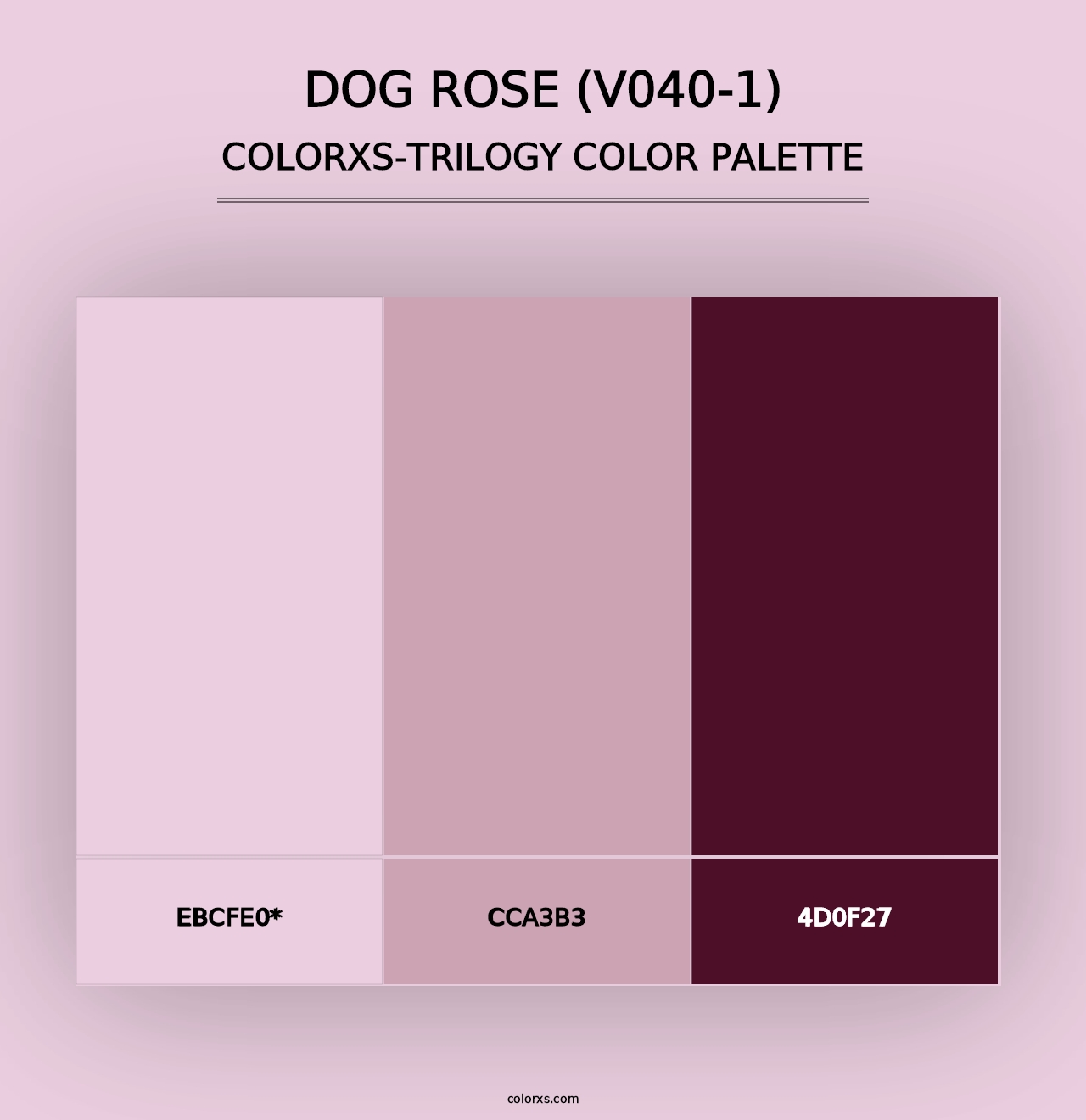 Dog Rose (V040-1) - Colorxs Trilogy Palette