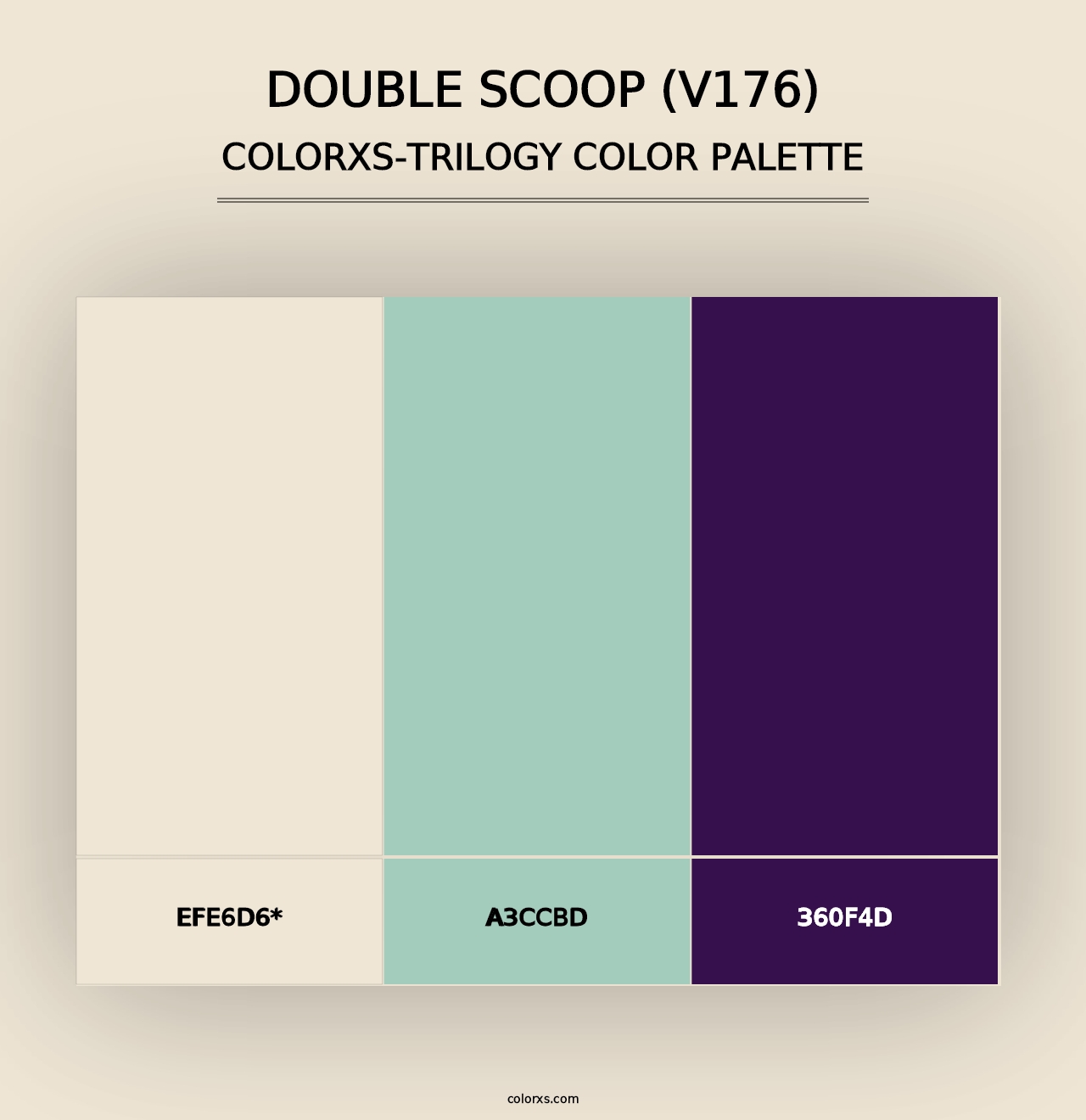 Double Scoop (V176) - Colorxs Trilogy Palette